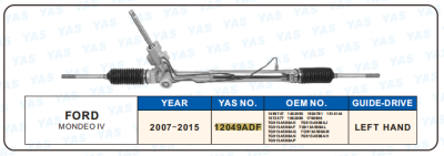 12049ADF Hydraulic Steering Rack /Steering Gear FORD MONDEO lV