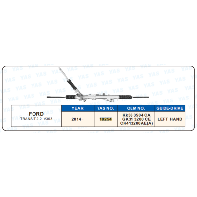 18254  Hydraulic Steering Rack /Steering Gear FORD TRANSlT 2.2 V363
