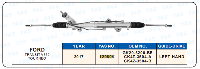 12080K  Hydraulic Steering Rack /Steering Gear FORD TRANSlT V362 TOURNEO