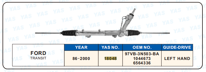 18048 Hydraulic Steering Rack /Steering Gear FORD TRANSlT