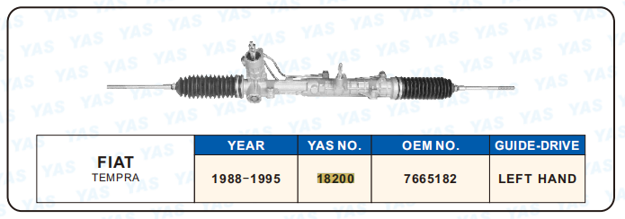 18200 Hydraulic Steering Rack /Steering Gear FIAT TEMPRA