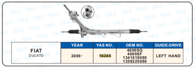 16245 Hydraulic Steering Rack /Steering Gear FIAT DUCATO