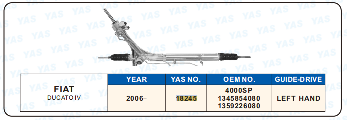 18245 Hydraulic Steering Rack /Steering Gear FIAT DUCATO lV