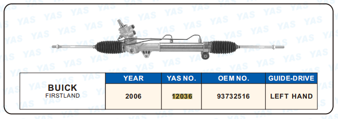 12036 Hydraulic Steering Rack /Steering Gear BUICK FIRSTLAND