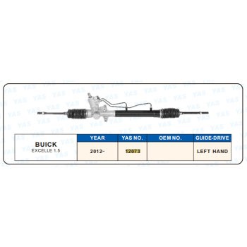12073 Hydraulic Steering Rack /Steering Gear BUICK EXCELLE 1.5