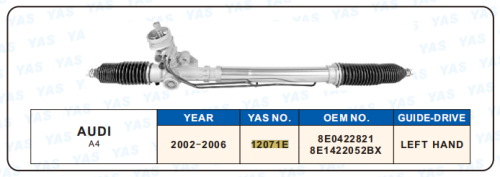12071E Hydraulic Steering Rack /Steering Gear AUDI A4