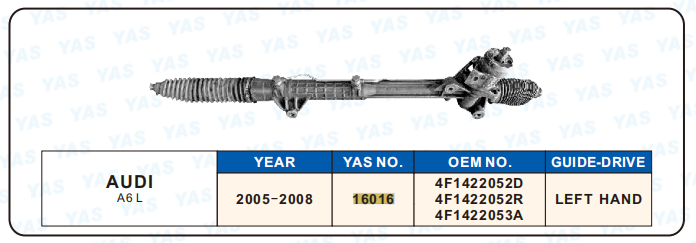 16016 Hydraulic Steering Rack /Steering Gear AUDI A6L