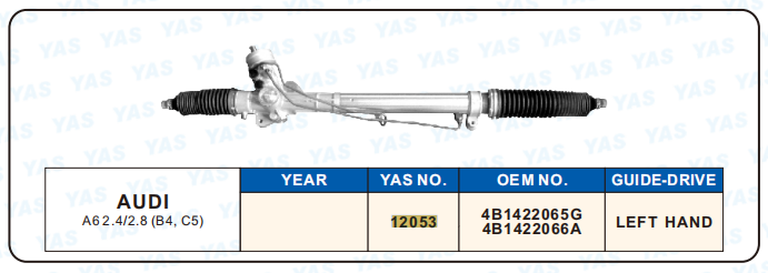 12053 Hydraulic Steering Rack /Steering Gear AUDI A6 2.4/2.8(B4, C5)