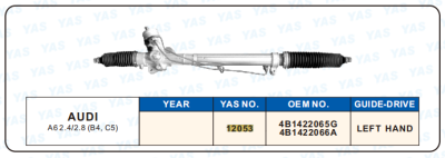 12053 Hydraulic Steering Rack /Steering Gear AUDI A6 2.4/2.8(B4, C5)