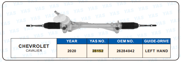 28152 Hydraulic Steering Rack /Steering Gear CHEVROLET CAVALlER