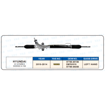 18263 Hydraulic Steering Rack /Steering Gear HYUNDAI H1 STAREX