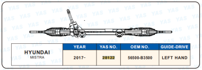28122 Hydraulic Steering Rack /Steering Gear HYUNDAI MISTRA
