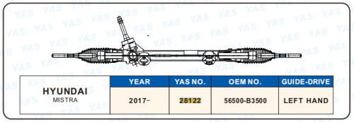 28122 Hydraulic Steering Rack /Steering Gear HYUNDAI MISTRA