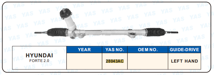 28043AC Hydraulic Steering Rack /Steering Gear HYUNDAI