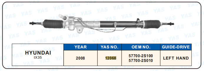 12068 Hydraulic Steering Rack /Steering Gear HYUNDAI lX35