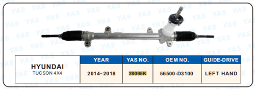 28095K Hydraulic Steering Rack /Steering Gear HYUNDAI TUCSON 4X4