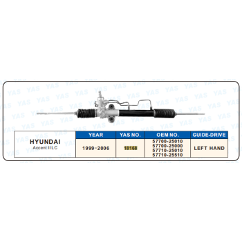 18168  Hydraulic Steering Rack /Steering Gear HYUNDAI Accent ll LC