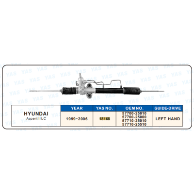 18168  Hydraulic Steering Rack /Steering Gear HYUNDAI Accent ll LC