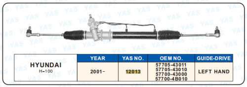 12013  Hydraulic Steering Rack /Steering Gear HYUNDAI H-100