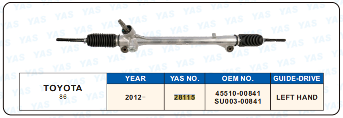 28115  Hydraulic Steering Rack /Steering Gear TOYOTA 86