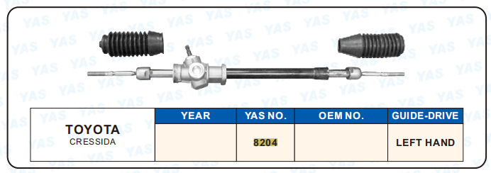 8204 Hydraulic Steering Rack /Steering Gear TOYOTA CRESSIDA
