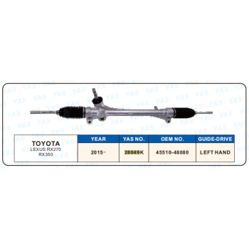 28049K  Hydraulic Steering Rack /Steering Gear TOYOTA LEXUS RX270 RX350