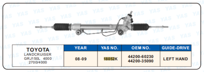 18052K  Hydraulic Steering Rack /Steering Gear TOYOTA LANDCRUISER GRJ150L 4000 2700/4000