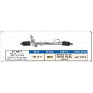 18044  Hydraulic Steering Rack /Steering Gear TOYOTA PRADO,3400,4X4 LAND CRUISER 90 4 RUNNER,TACOMA(4WD) KZJ95,LJ95,RZJ95,VZJ95