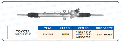 18076  Hydraulic Steering Rack /Steering Gear TOYOTA CORONA ST190