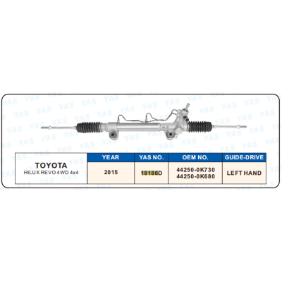 18186D Hydraulic Steering Rack /Steering Gear TOYOTA  HILUX REVO 4WD