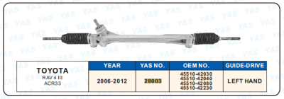 28003 Hydraulic Steering Rack /Steering Gear TOYOTA RAV 4 III ACR33