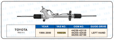 18022A Hydraulic Steering Rack /Steering Gear TOYOTA RAY 4 I