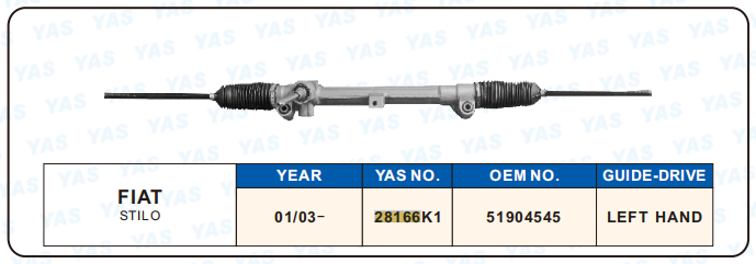 28166K1  Hydraulic Steering Gear/ steering rack for FIAT STILO