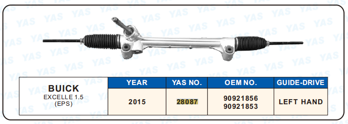 28087 Hydraulic Steering Gear/ steering rack for EXCELLE 1.5   90921856