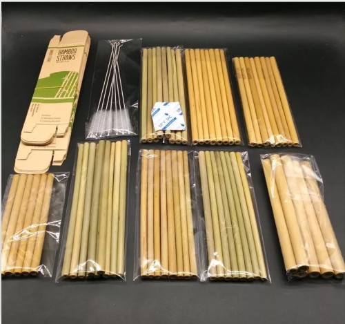 Organic reusable bamboo drinking straws bulk