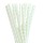 6mm Spuntree high quality  Environmental  Degradable white with big mint green polka dot 6mm Paper Straws