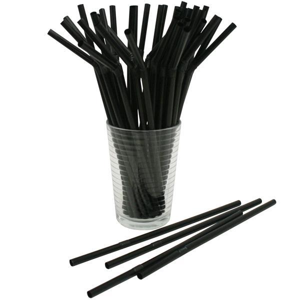 6mm Degradable black Paper Straw