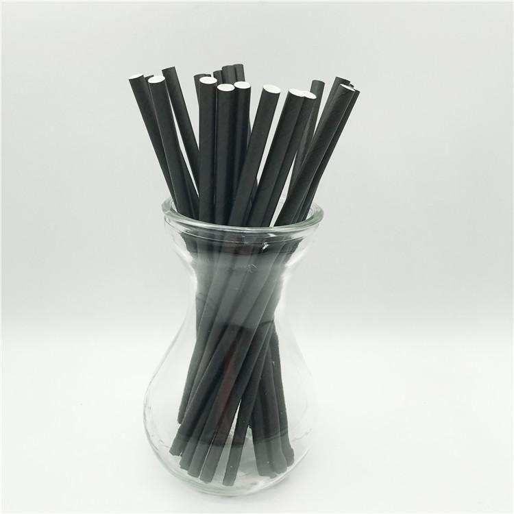 6mm Degradable black Paper Straw