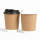 High quality disposable coffee paper cup with plastic lid sleeve