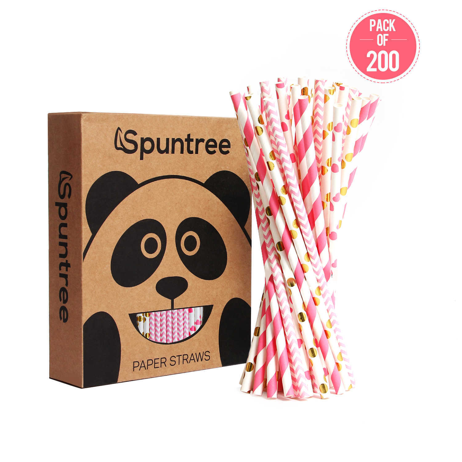 Hot stamping paper straws