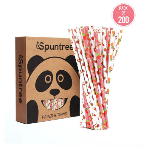 Eco friendly summer creative paper straws mcdonald's