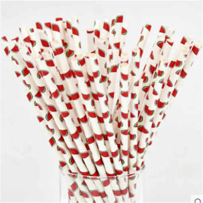 Eco friendly summer creative paper straws mcdonald's