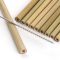 100% Natural Bamboo Drinking Straws with customized logo and clraning brush