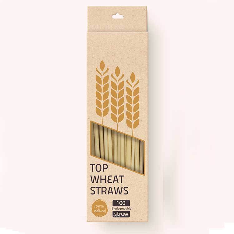 Kraft paper carton wheat straw