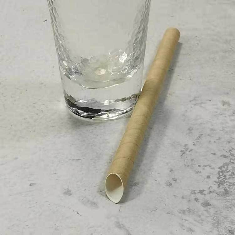 Pointed paper straw