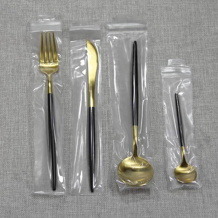Stainless steel knife and fork set package