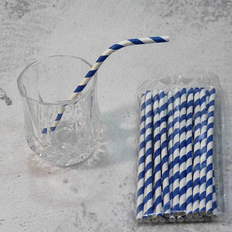 Bendable paper drinking straws in biodegradable materials