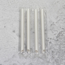 Wholesales Biodegradable Cocktail Drinking Pointed Paper Straws