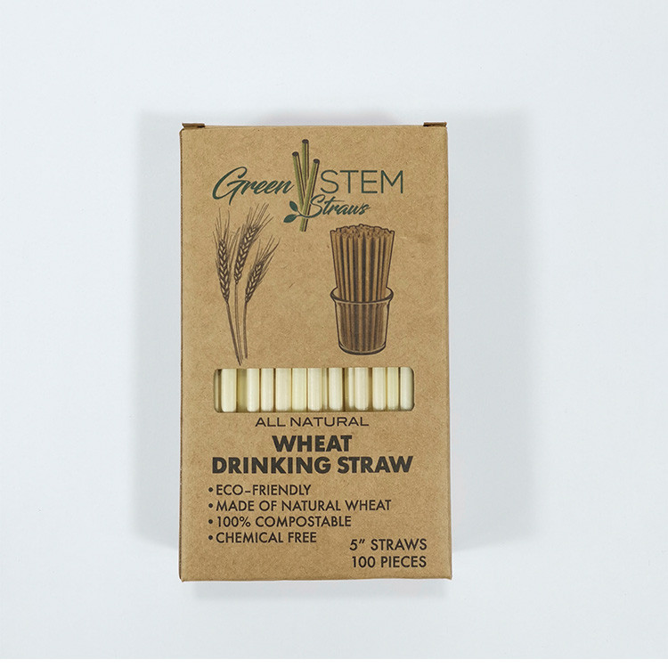 Boxed wheat straw