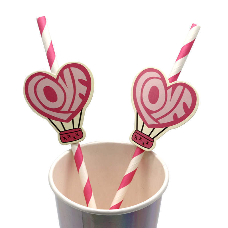 Dessert decorative paper straws